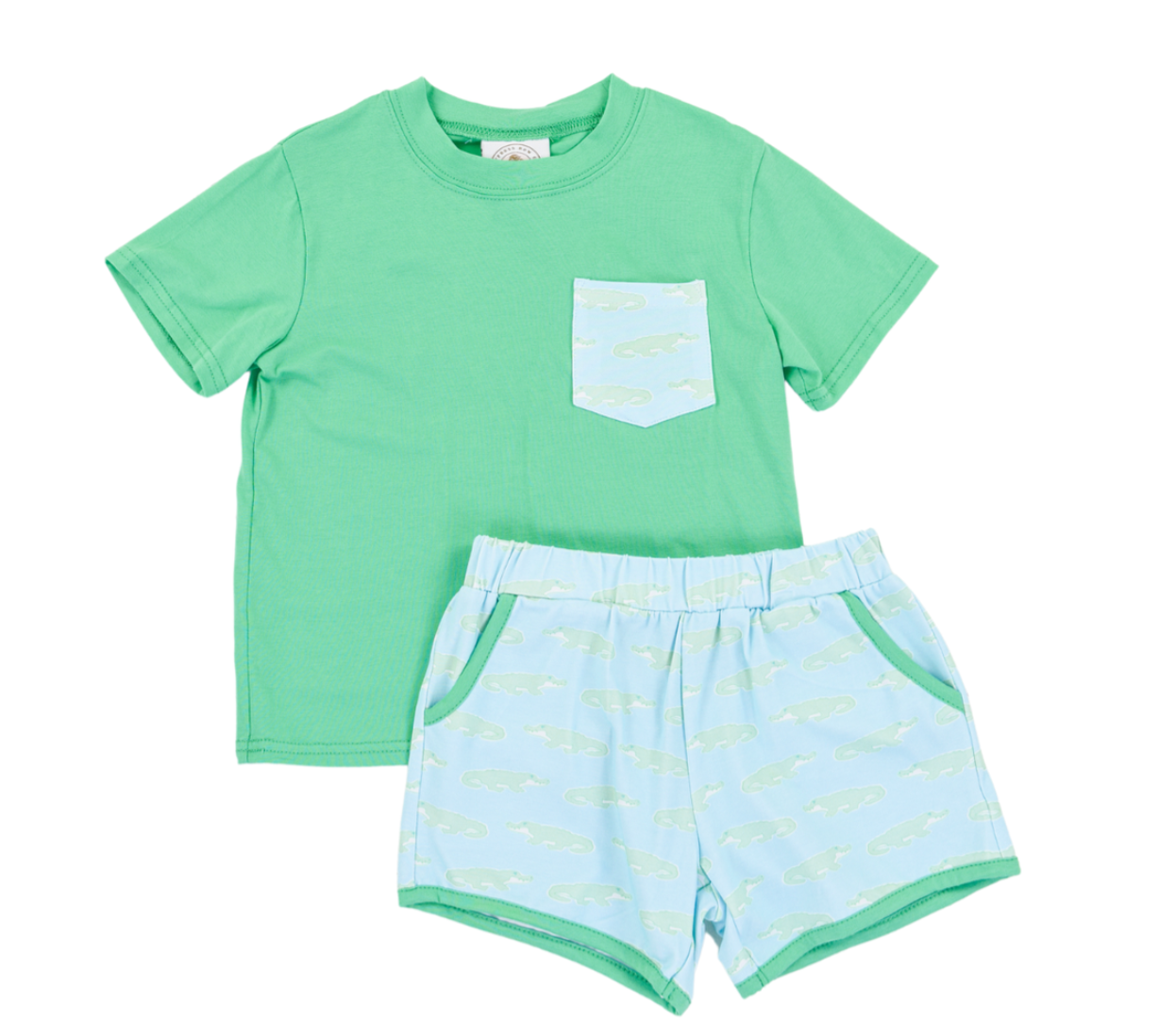 A Little Snappy Boys Short Set