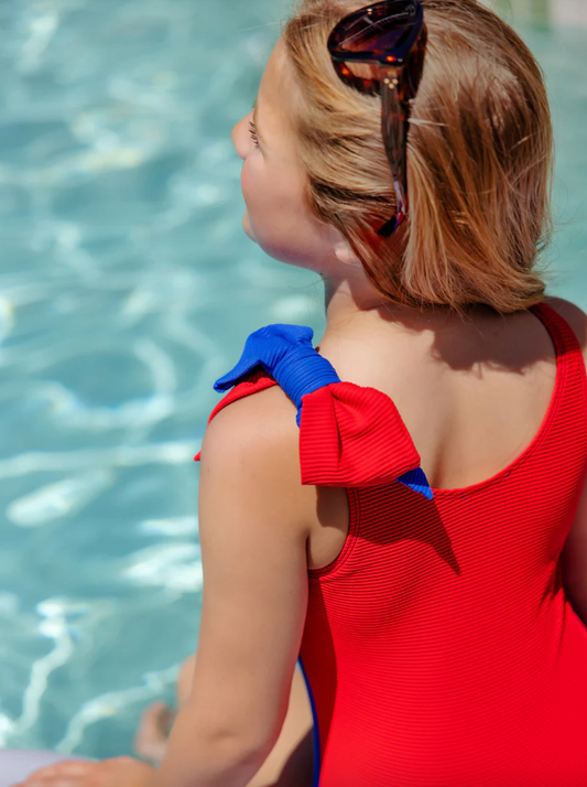 Brookhaven Bow Bathing Suit - Rockefeller Royal