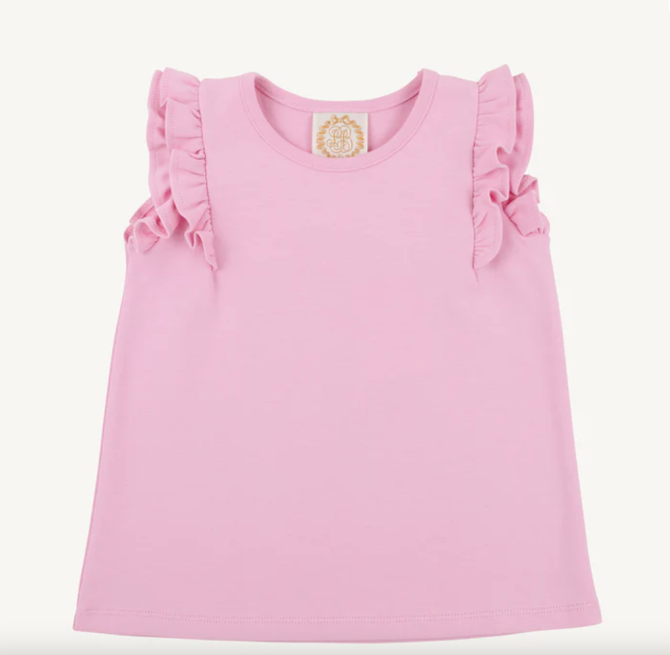 Ruehling Ruffle Top - Pier Party Pink