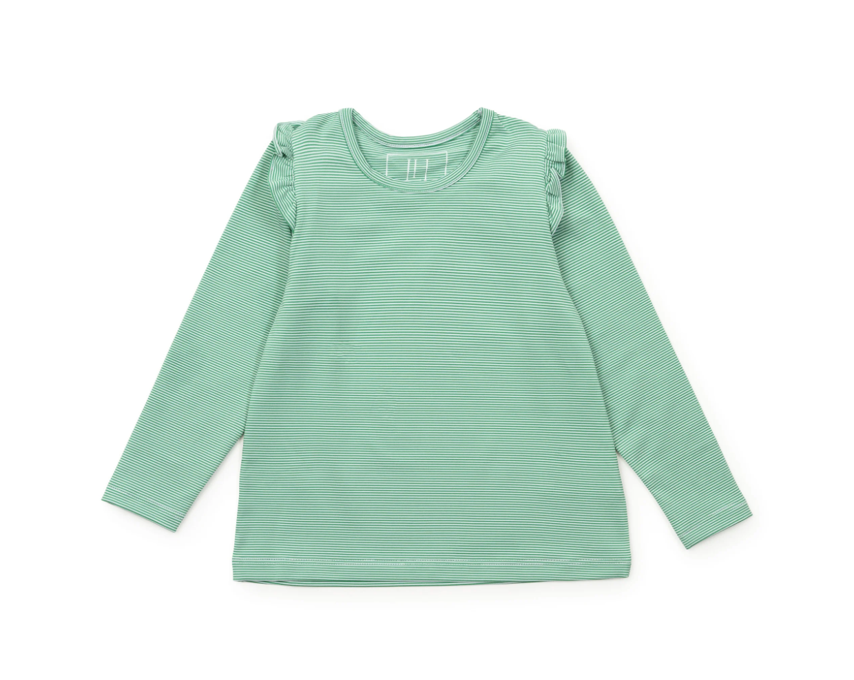 Mia Green Stripe Top