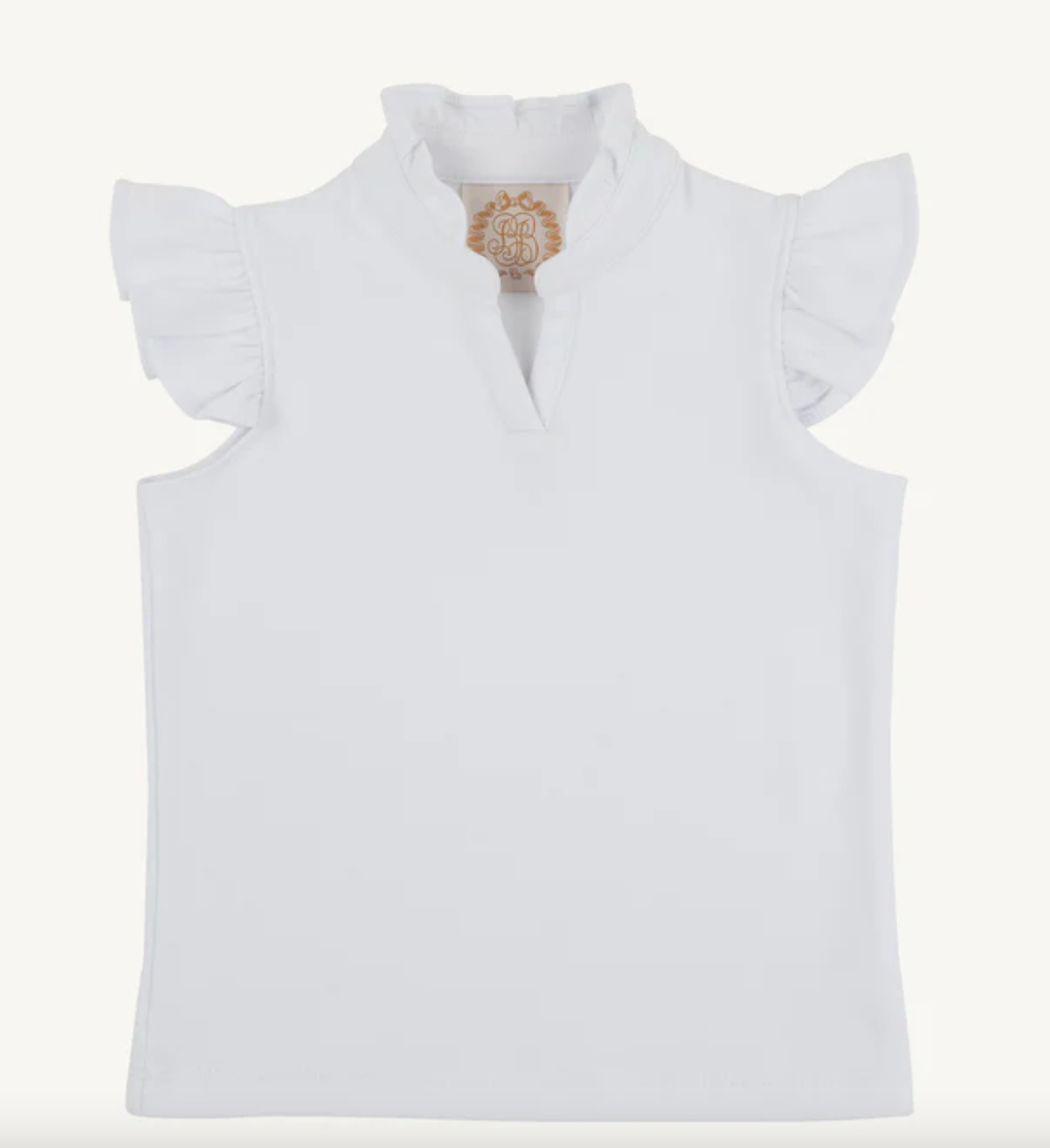 Rosie Ruffle Top - Worth Avenue White