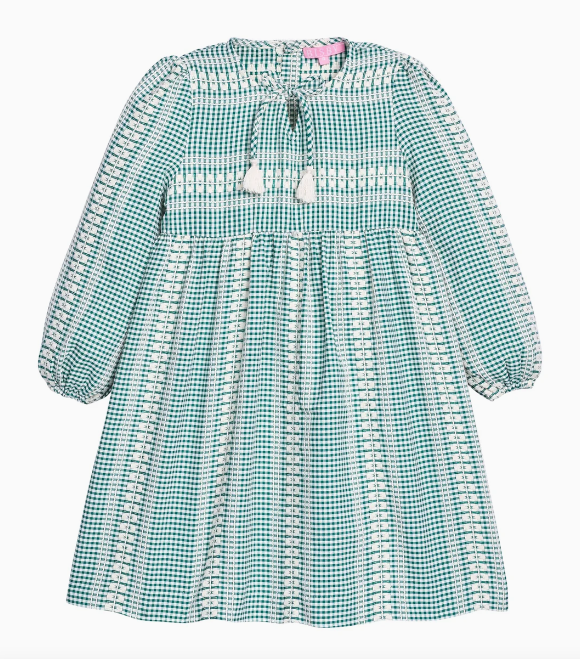 Geneva Green Gingham Dress
