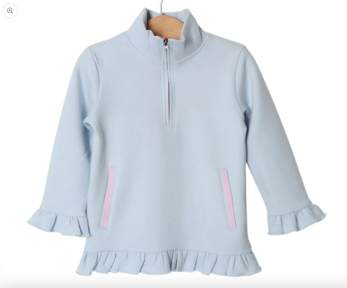 Nora 1/4 Zip Pullover - Blue