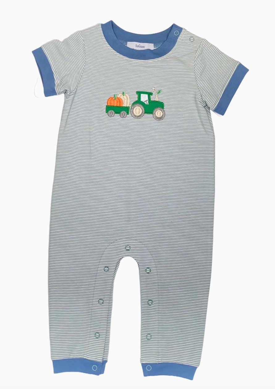 Pumpkin Appliqué Boys Romper