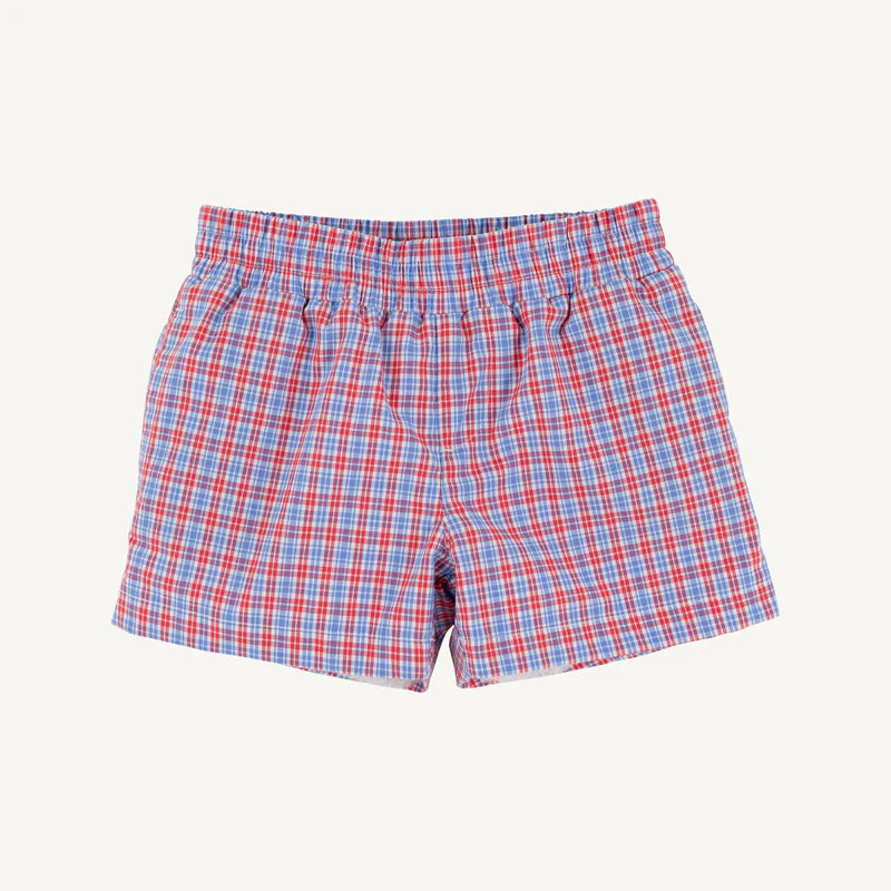 Sheffield Shorts-Lawn Party Plaid/Worth Ave White