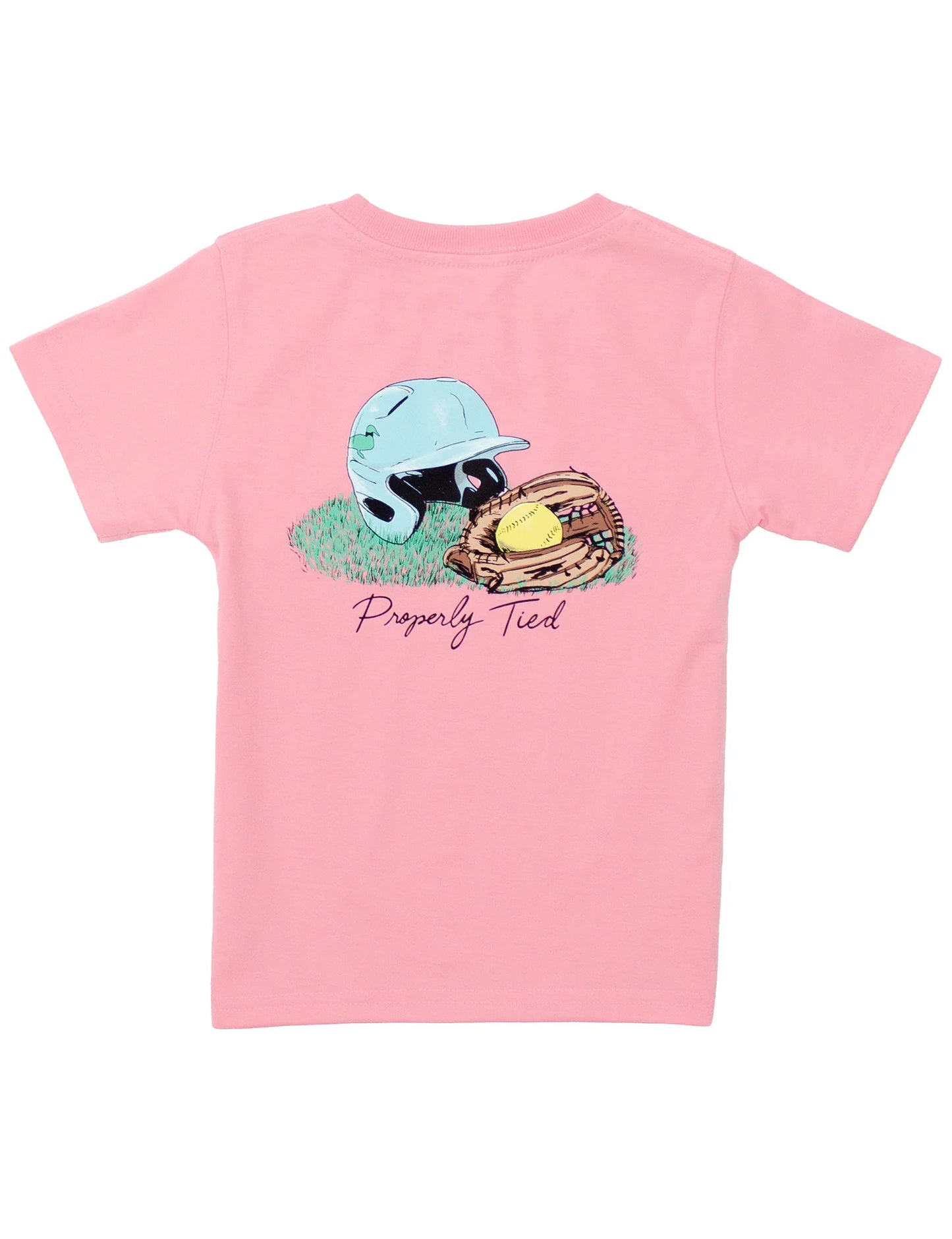 Softball Tee - Light Pink