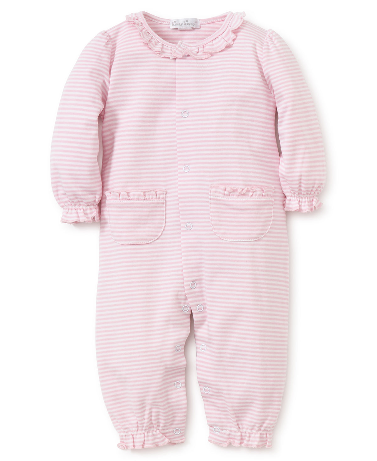 Kissy Stripes Playsuit - Pink