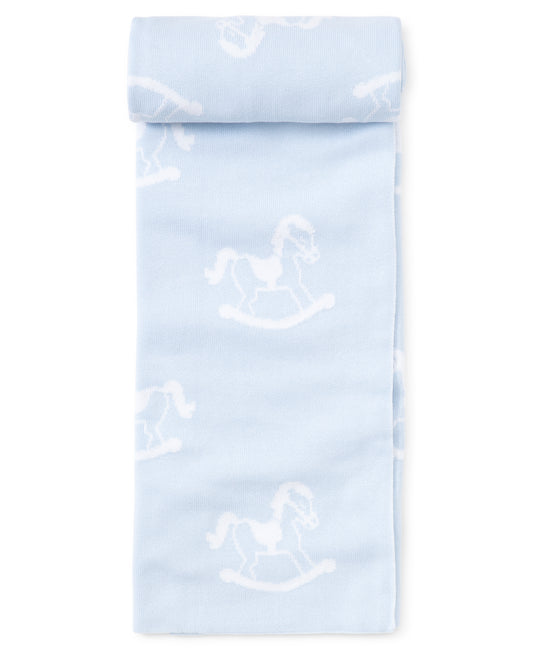 Rocking Horse Blanket - Blue
