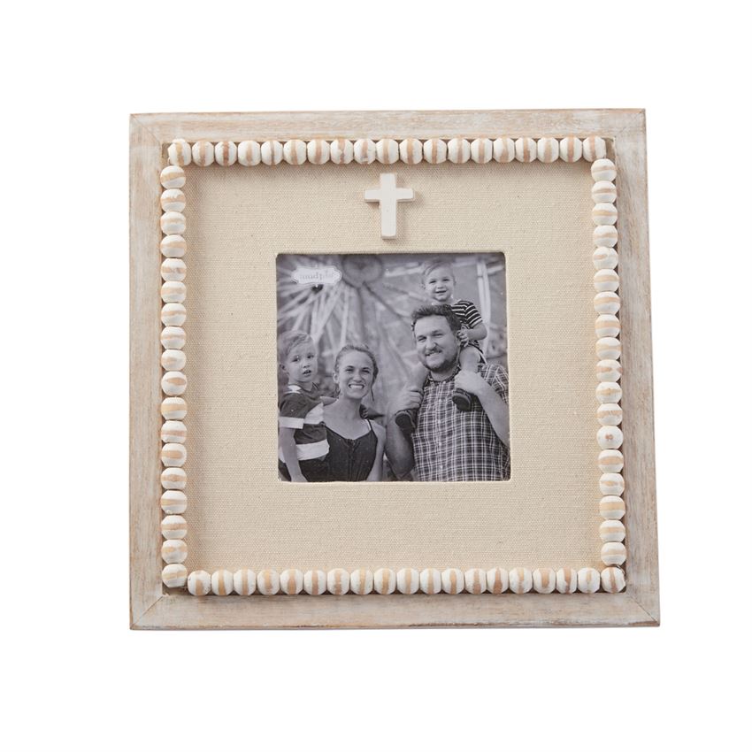 Beaded Cross Frame