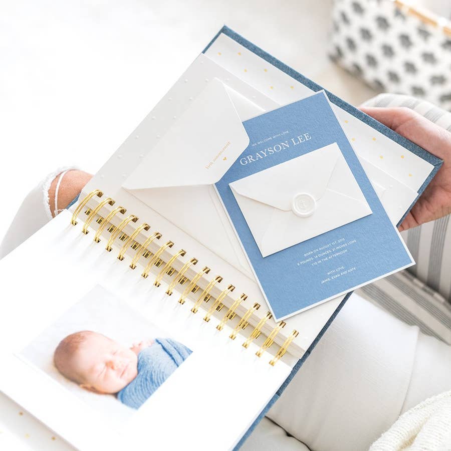 Chambray Baby Book