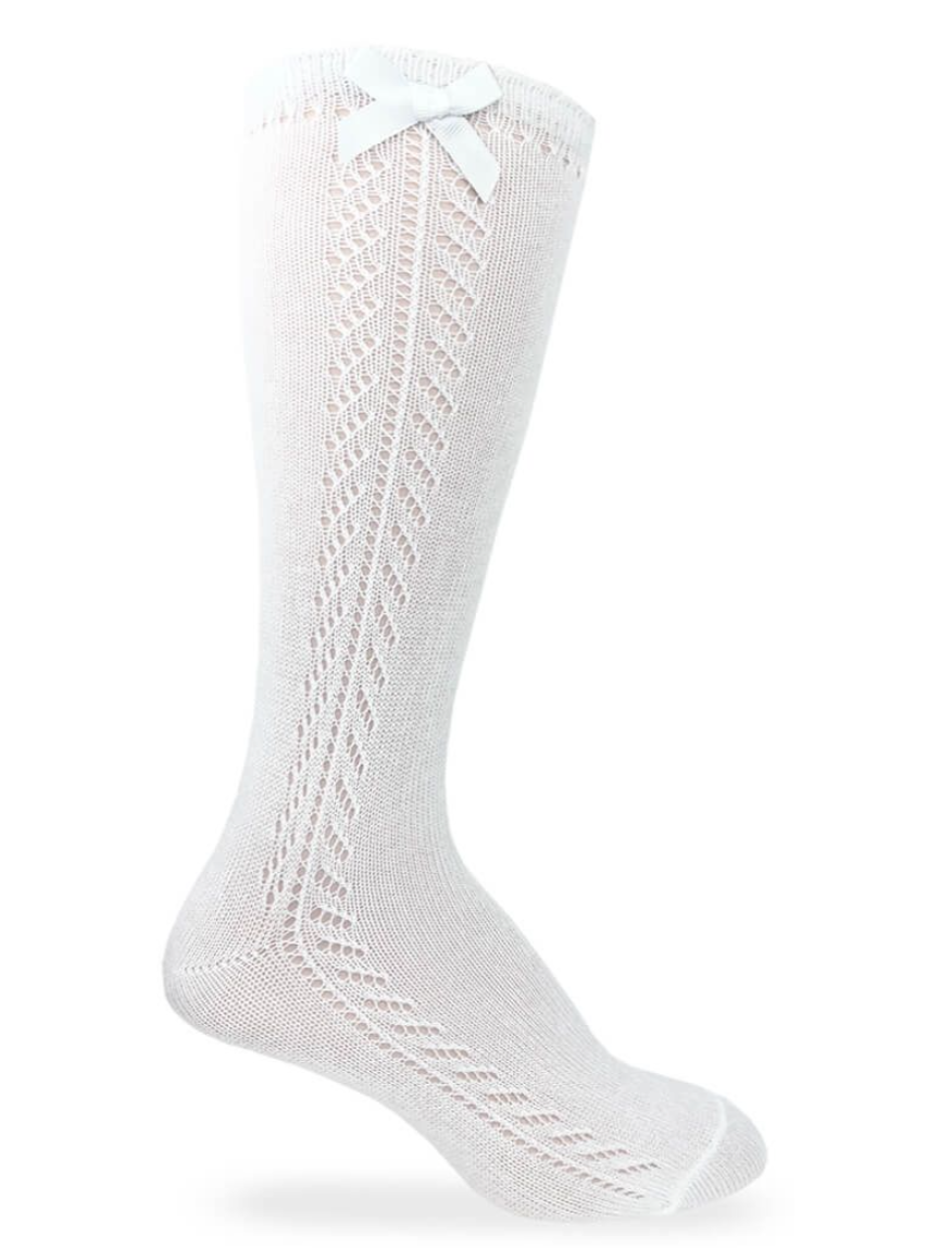 Knee High Bow Socks