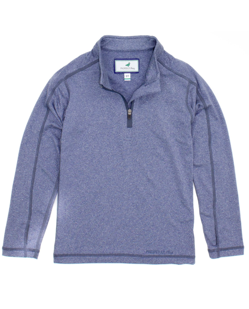 Finn Pullover, Navy Heather