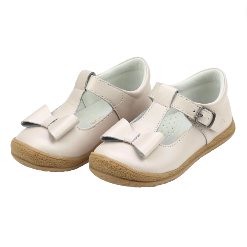 Emma Bow Mary Janes, Almond