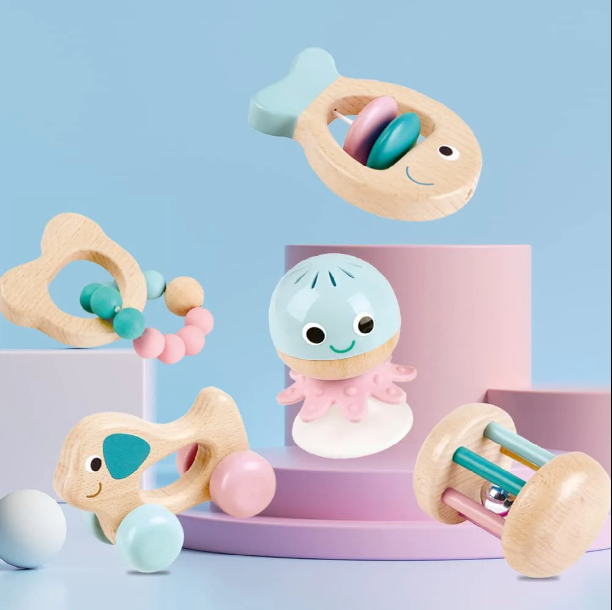 Wooden Multi-Stage Sensory Set