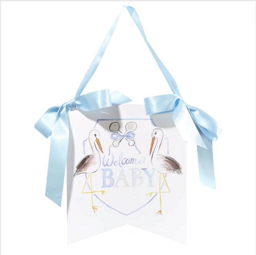 Welcome Baby Stork Hanger