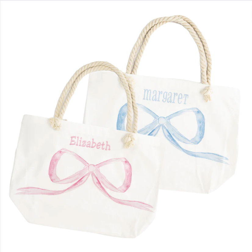 Bow Canvas Tote