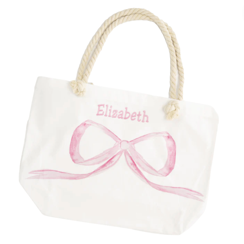 Bow Canvas Tote