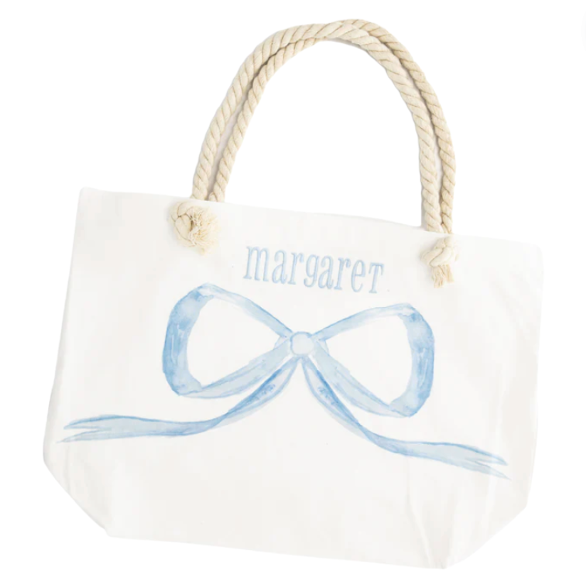Bow Canvas Tote