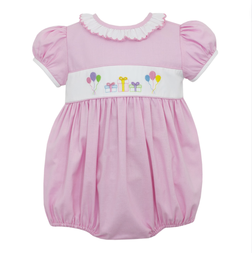 Birthday Smocked Ruffle Bubble