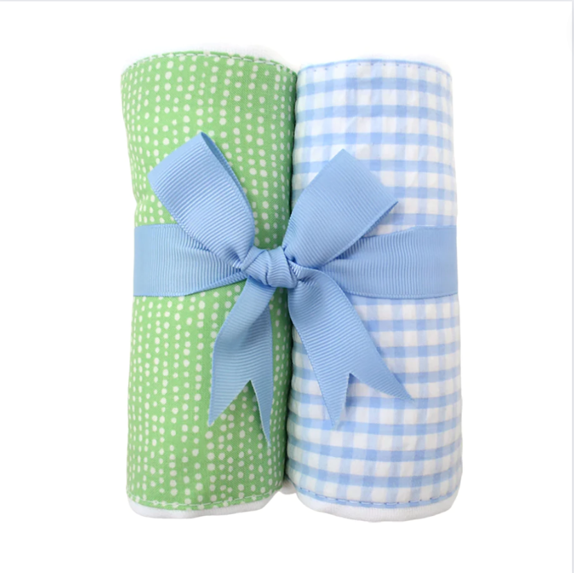 Train Burp Cloth - Set of 2