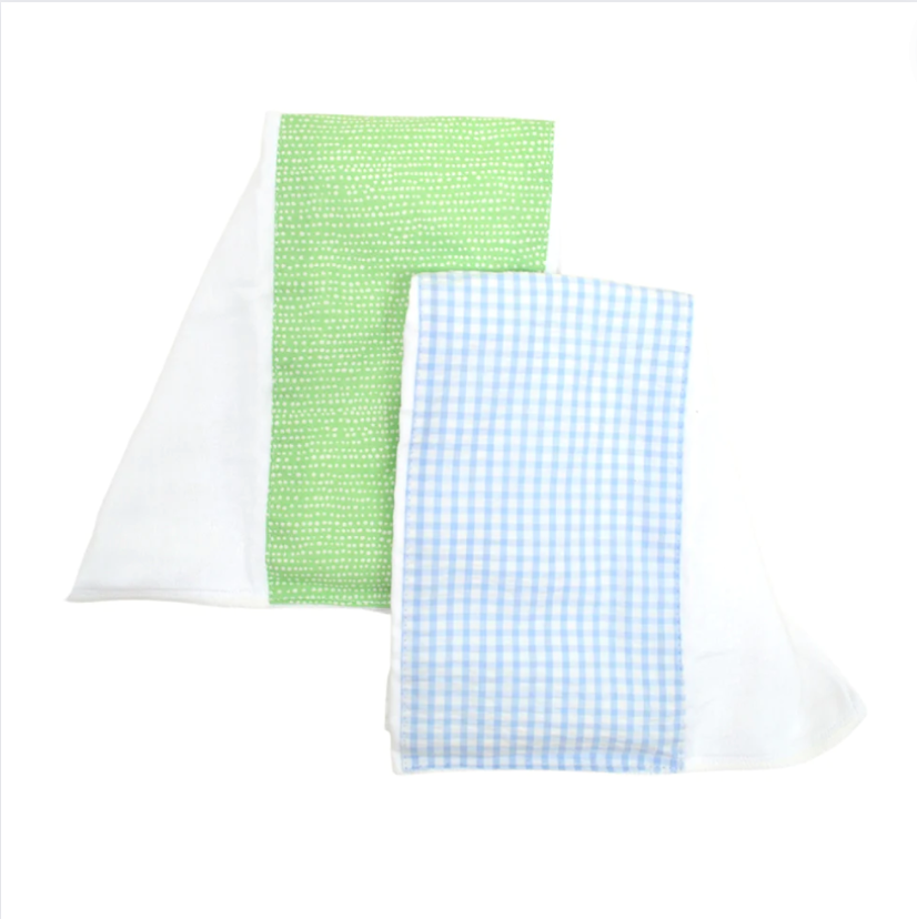 Train Burp Cloth - Set of 2