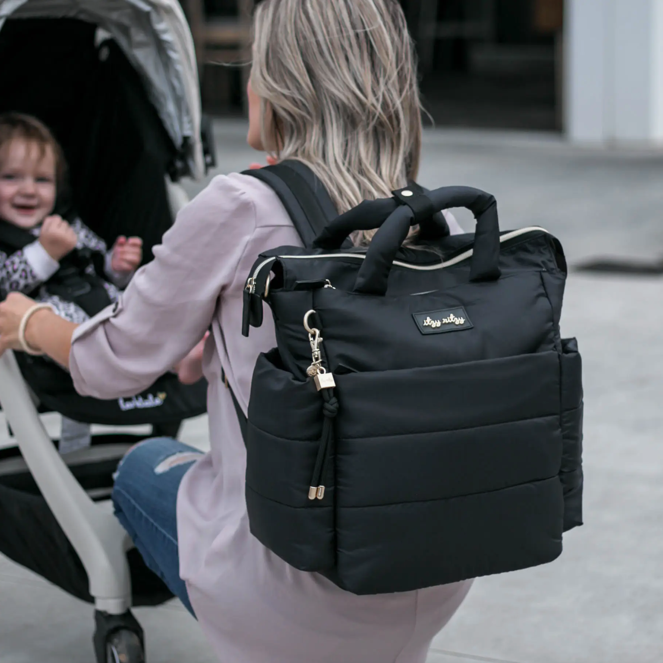Dream Convertible Diaper Bag - Black