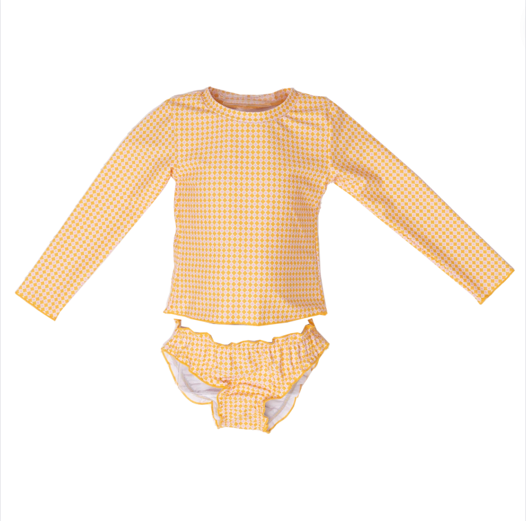 Panama Geo Swimsuit - Pink/Orange