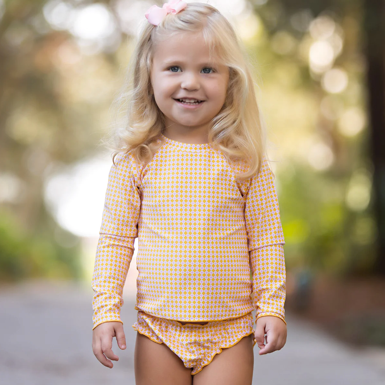 Panama Geo Swimsuit - Pink/Orange