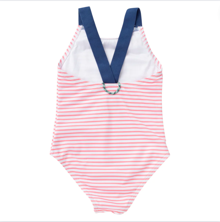 Creek Crossing Swimsuit - Plumeria Stripe