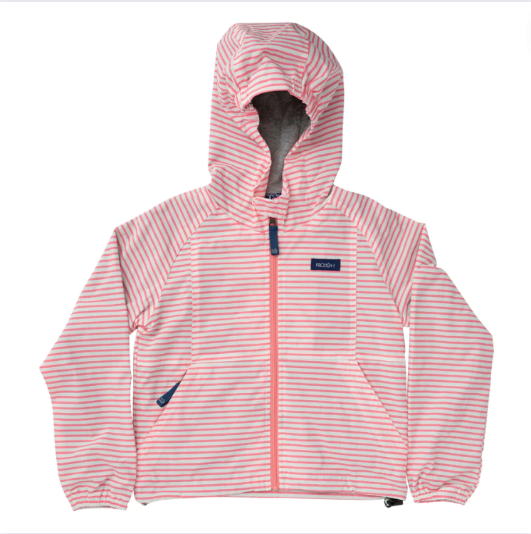 Windbreaker Jacket - Plumeria Stripe