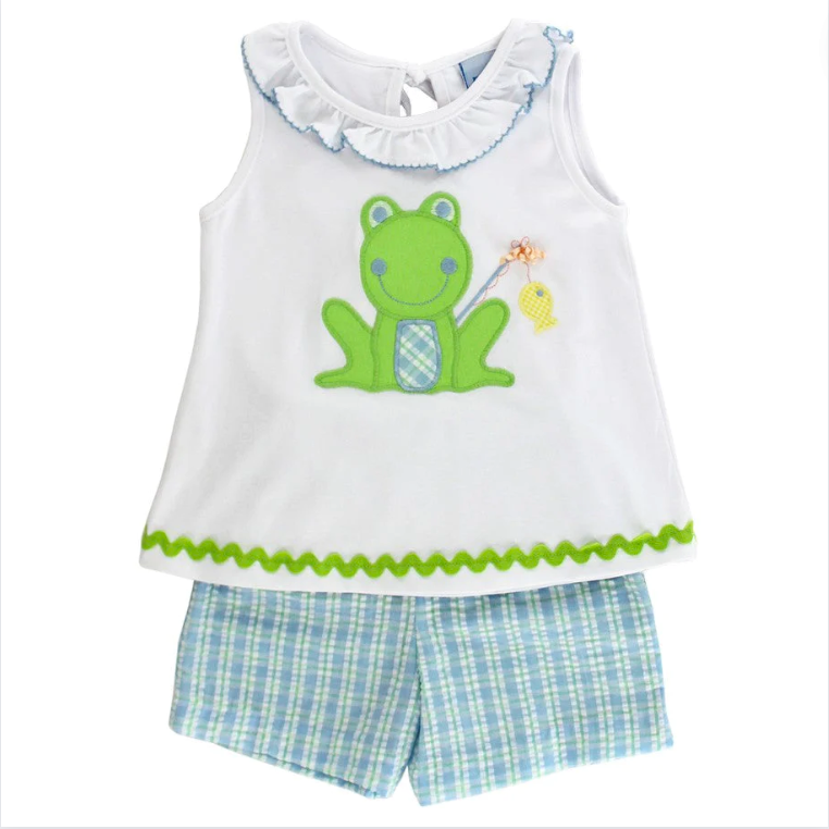 Girls Froggy Friend Short Set
