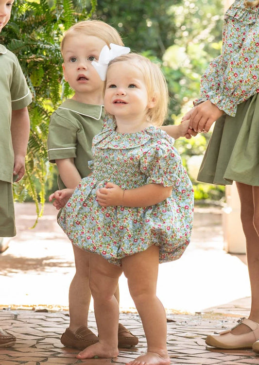 Emily Evergreen Floral Bubble