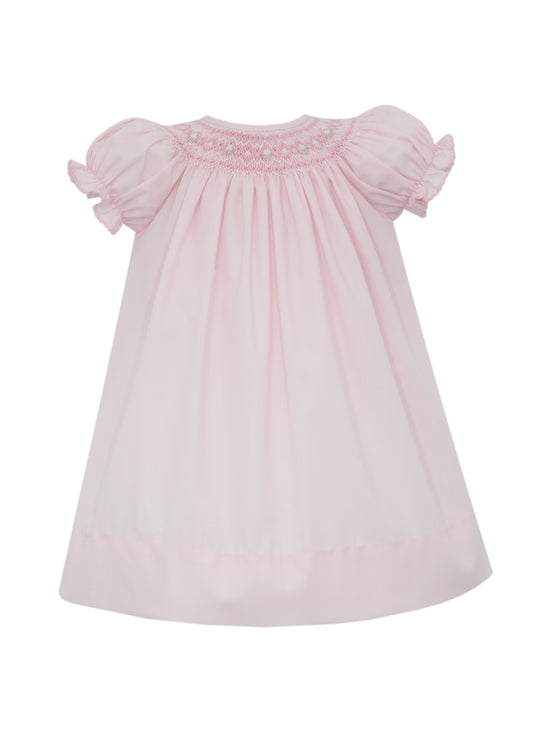 Mila Pink Poplin Smocked Dress