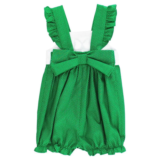 Tied in a Bow Romper - Green