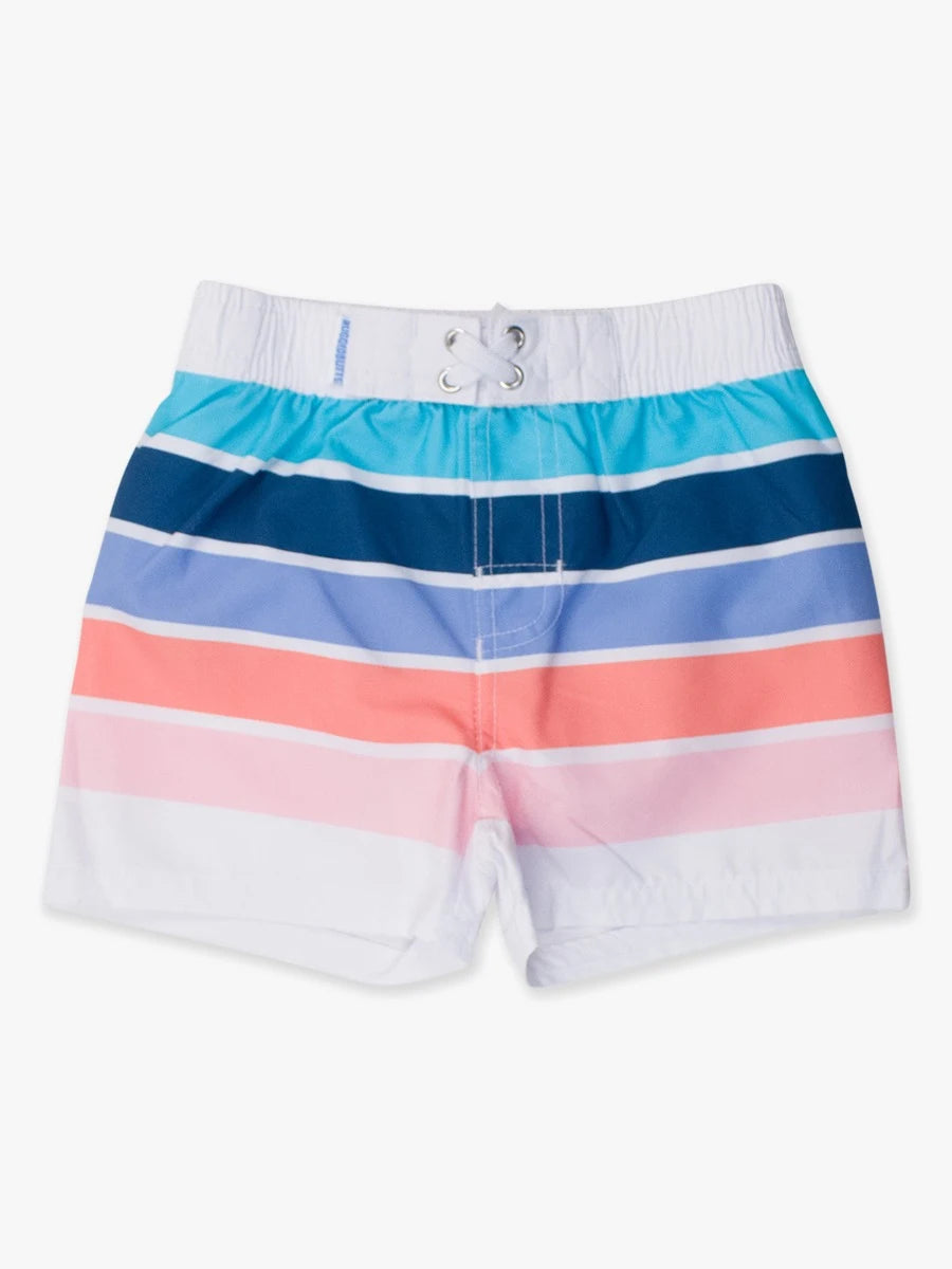 Seaside Stripe Swim Trunks