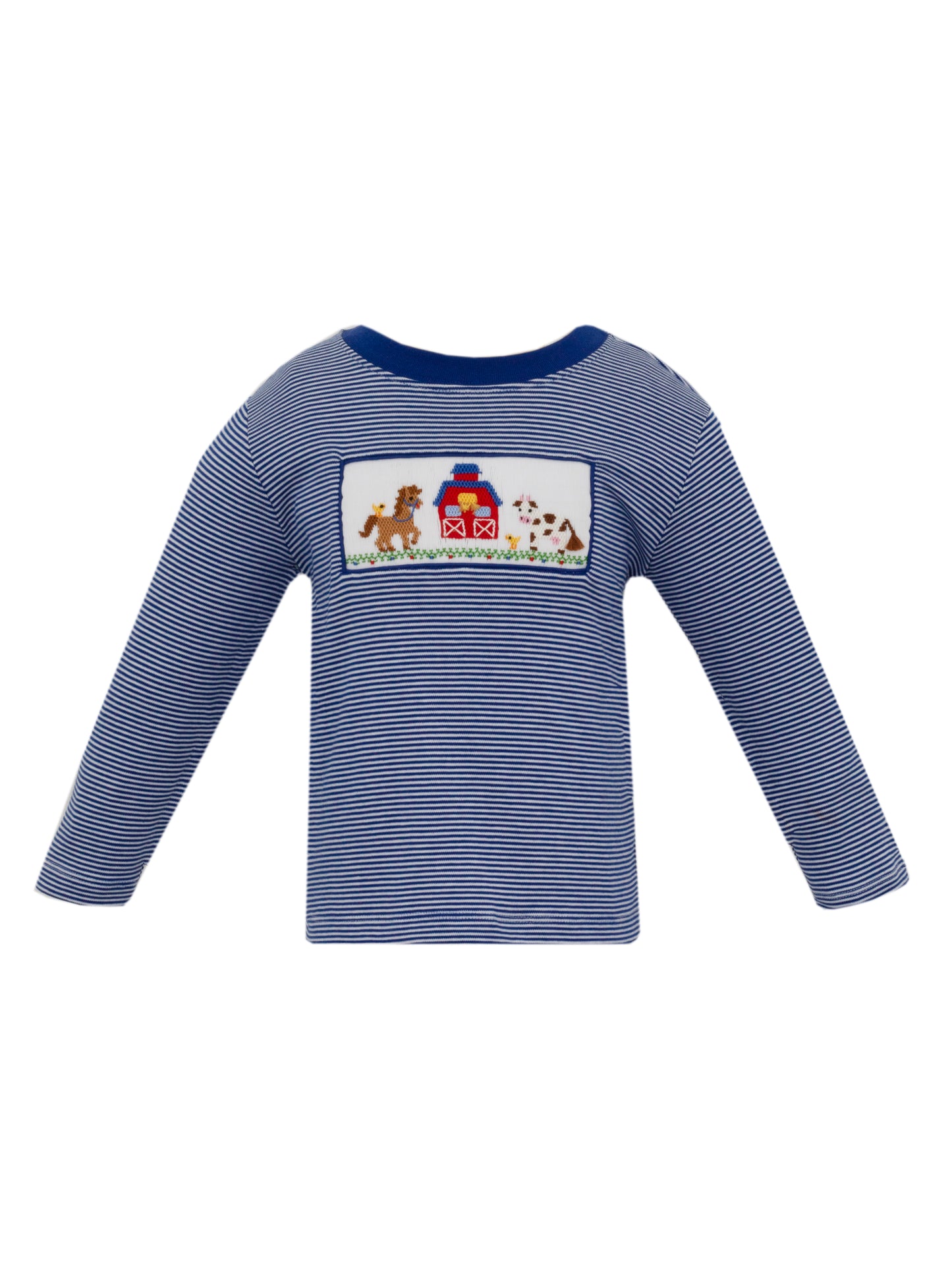 Farm Kid Smocked Boys Shirt