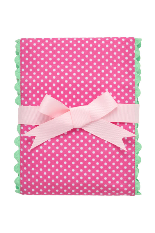 Alligator Fancy Fabric Burp - Pink