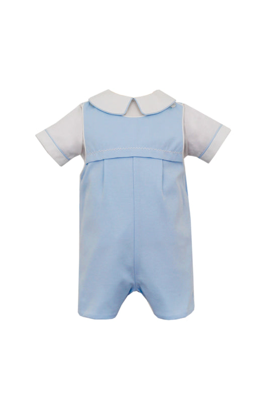 Light Blue Knit Jon-Jon Set