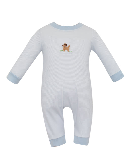 Puppy Knit Long Romper