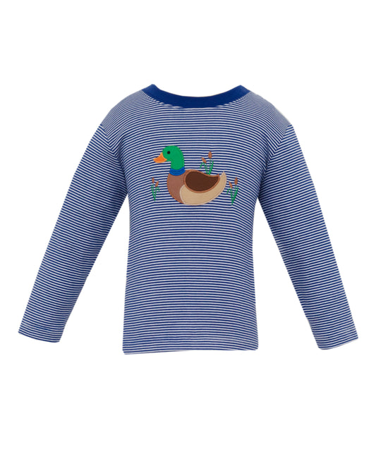 Navy Stripe Mallard T-Shirt