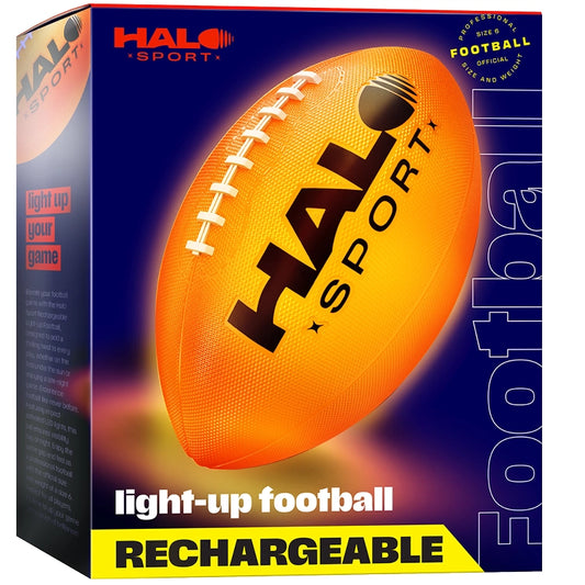 Rechargeable Light Up Football - Glow in the Dark Ball