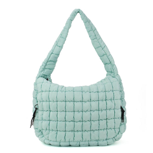 Carmella Pufferquilt Shoulder Bag Glacier Blue