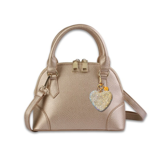 Charlotte Purse: Holiday Crystal Heart - Bronze