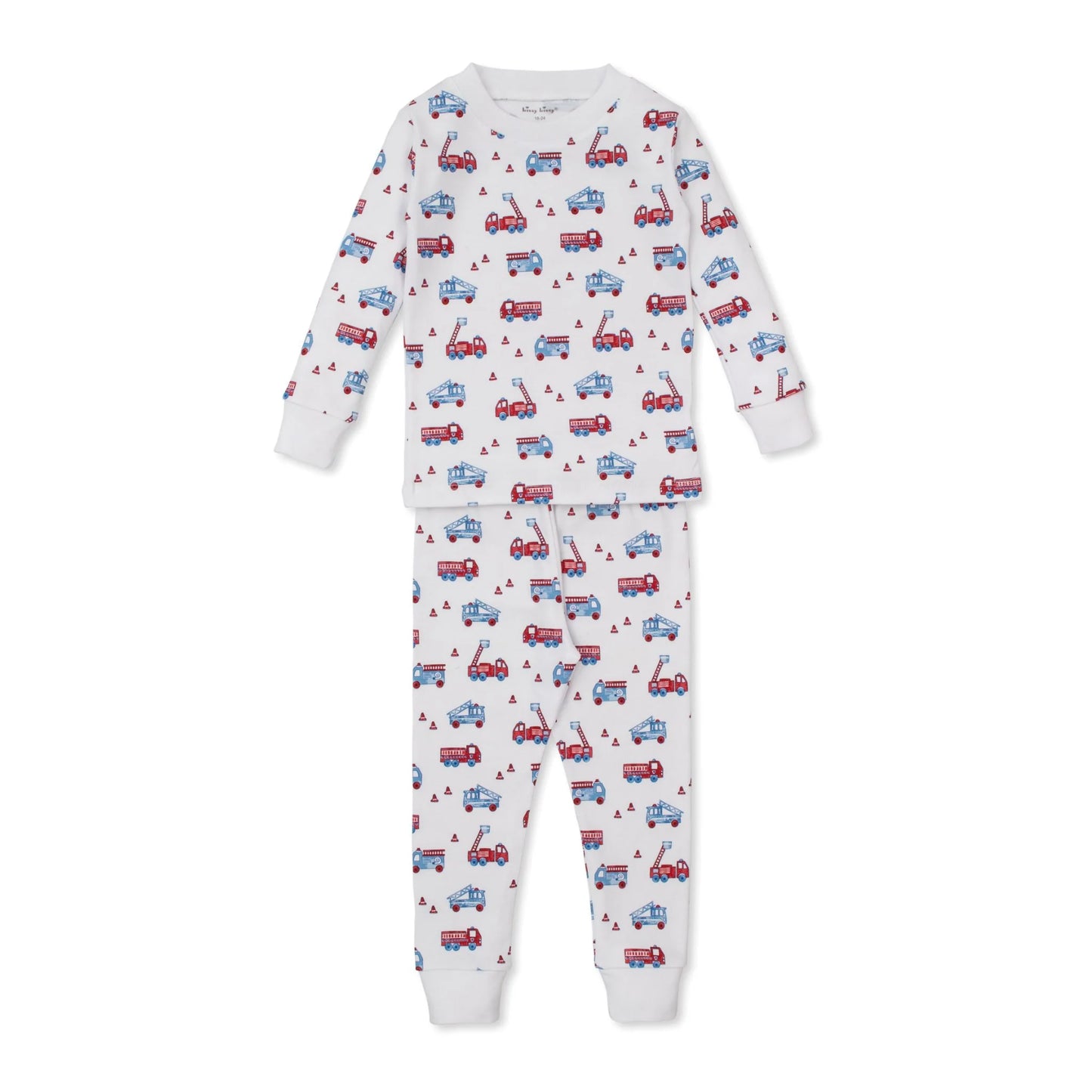 Kissy Kissy Flashing Firetrucks Pajama Set