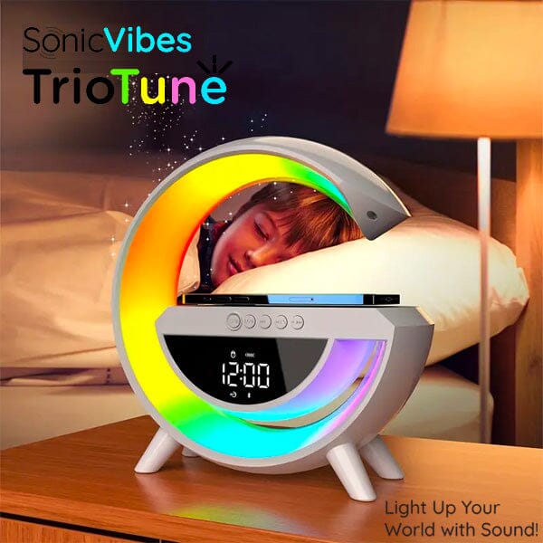 3-in-1 Speaker w/ Charger & Clock