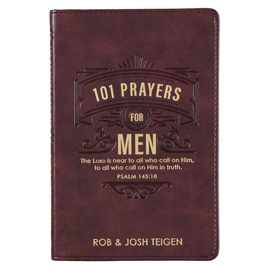 101 Prayers for Men-Faux Leather Cover