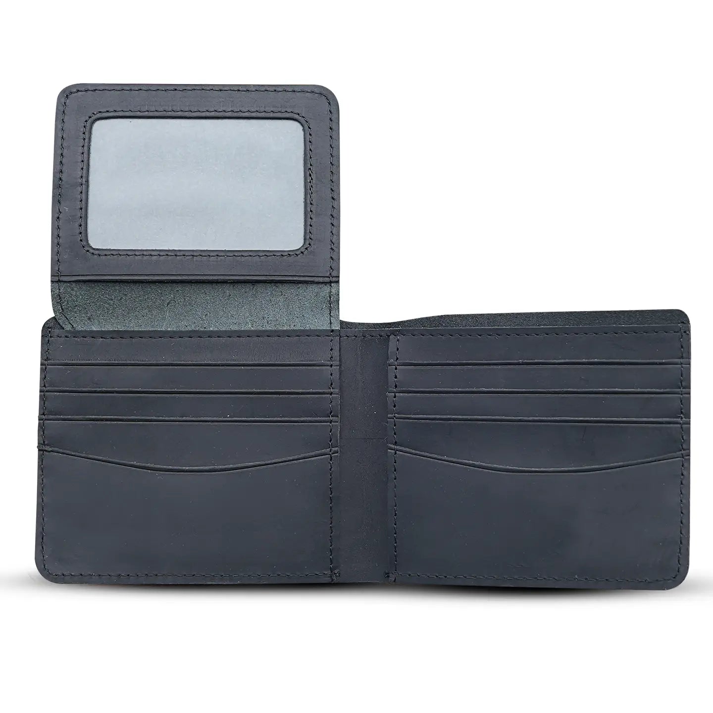 Wallet w/ Flap out ID Window - Black