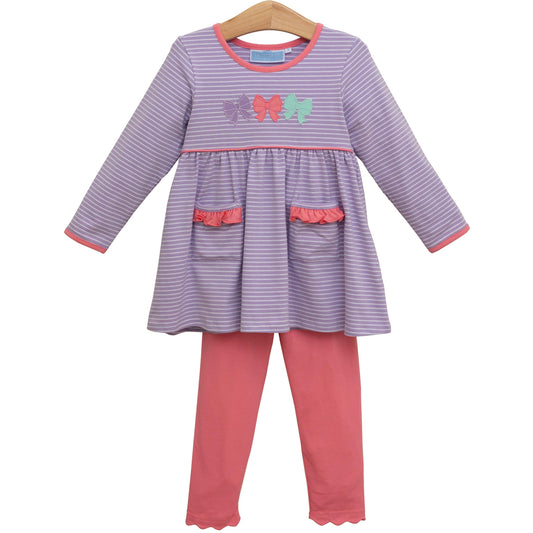 Bow Trio Pants Set