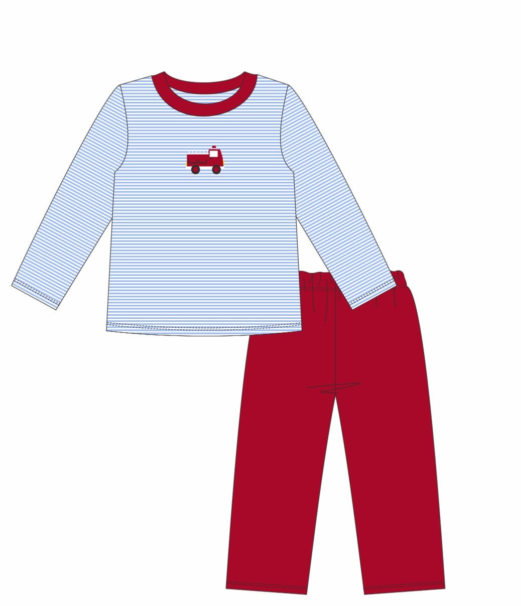 Fire Truck Pants Set