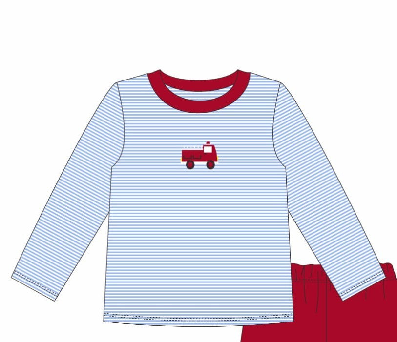 Fire Truck Pants Set